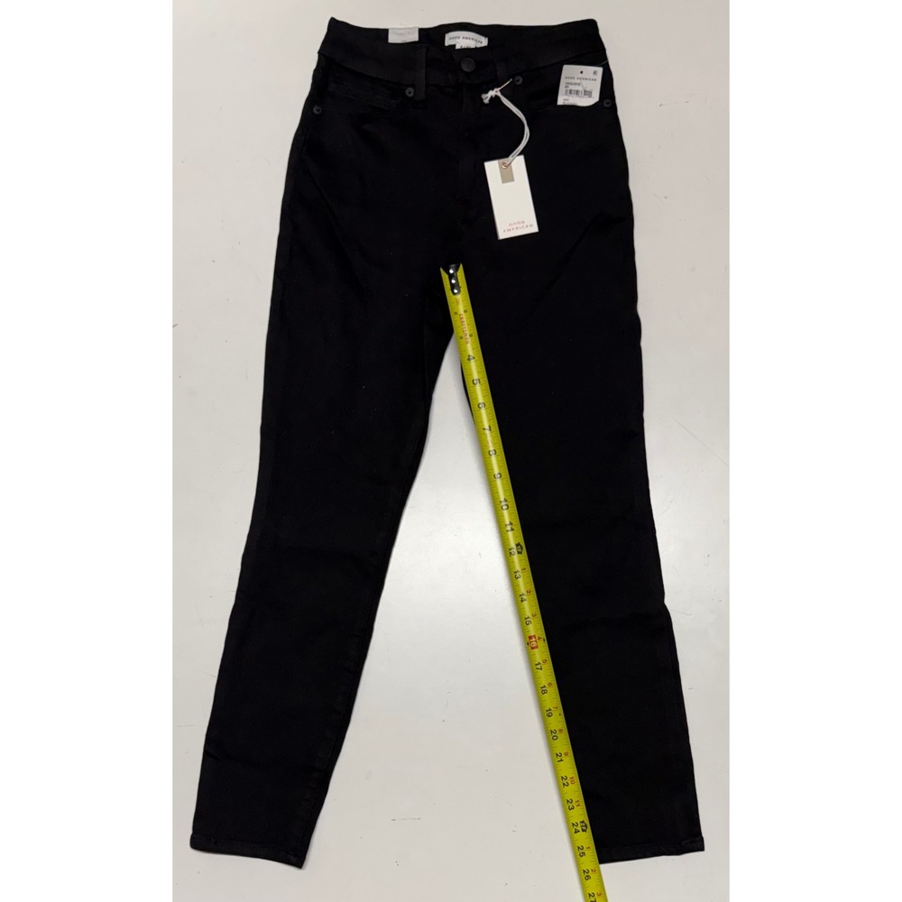 GOOD AMERICAN Good Legs Black High Rise Skinny Jeansβ Women Size 27